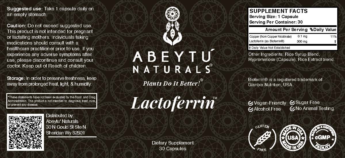 Lactoferrin + Copper1 - Pre-Order Now!