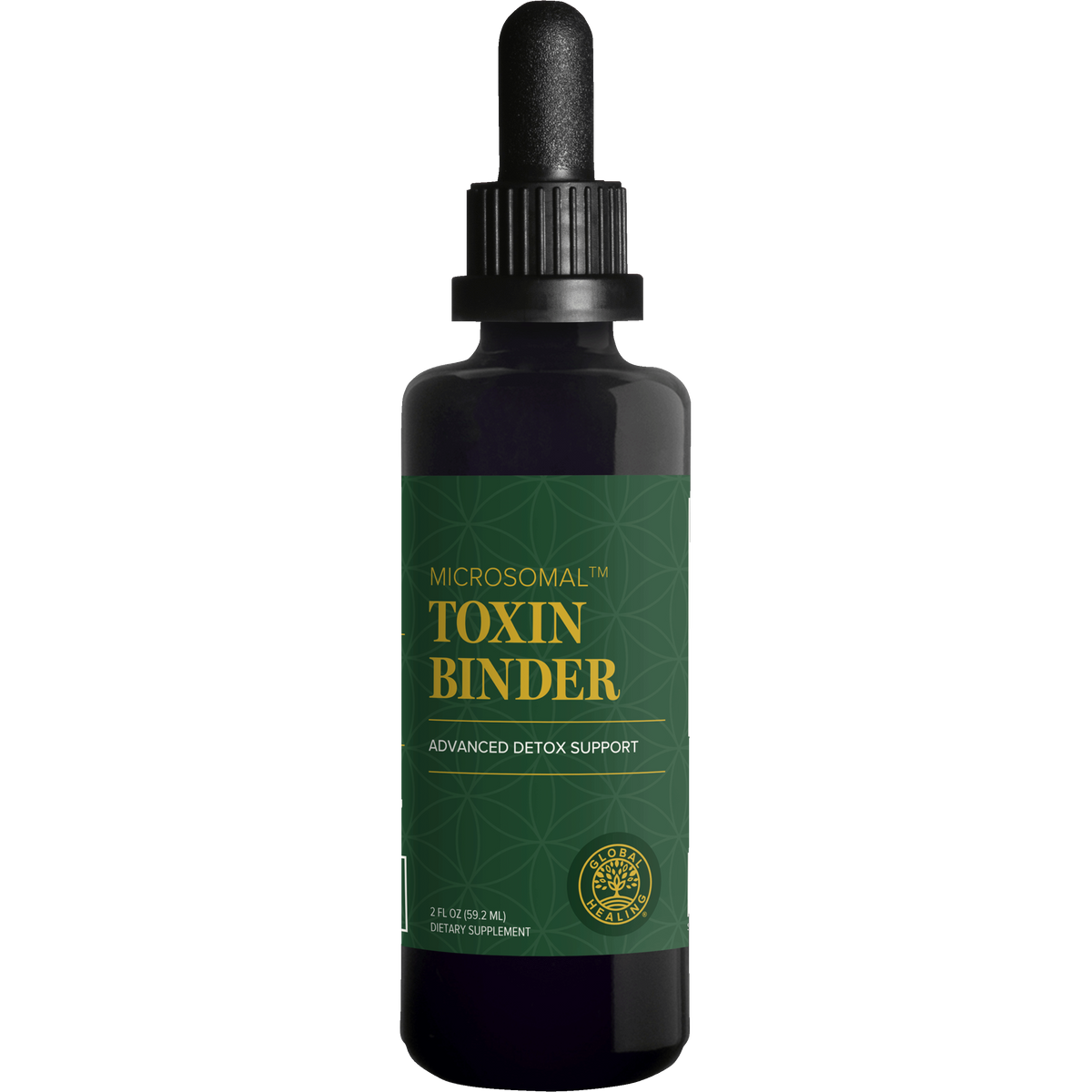 Global Healing Microsomal Toxin Binder advanced detox support dropper, 2 fl oz